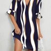 ROTITA Split Striped Navy SKU172230169864046754